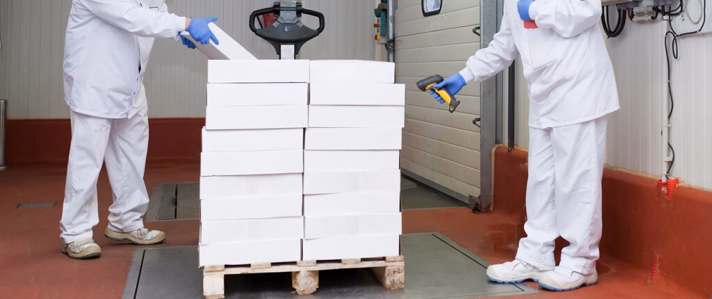 Floor scales in commercial weighing in the food industry